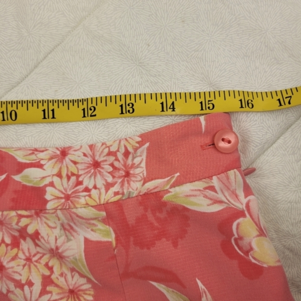 EP Pro pink white floral golf skirt with shorts side zip pleats sport tennis 10 - Picture 9 of 12